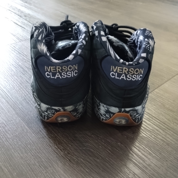 Sz 9 Reebok Question Mid Iverson Rounball Classic Georgetown Hoyas FX4991 - Picture 6 of 13